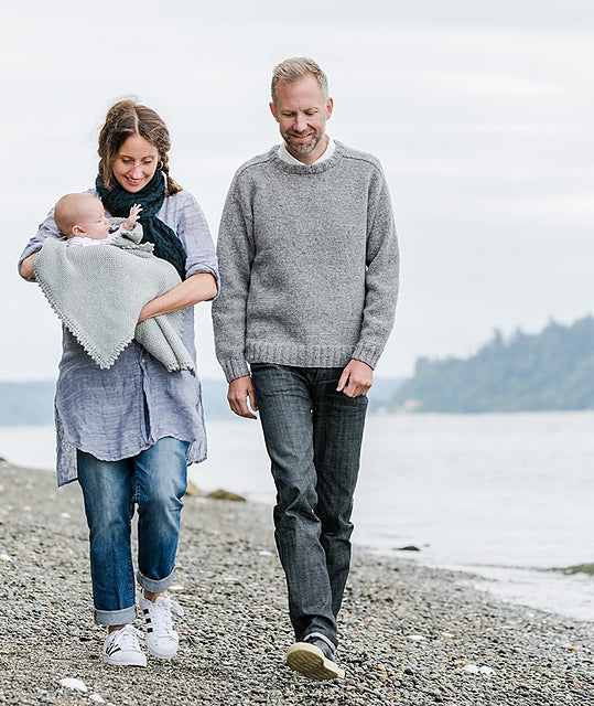 Saddle-Shoulder Men's Pullover by Churchmouse Yarns and Teas