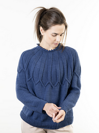 Tinton Top Down Sweater by Lion Brand Yarn