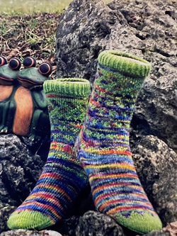 Frog Socks by Koigu Team
