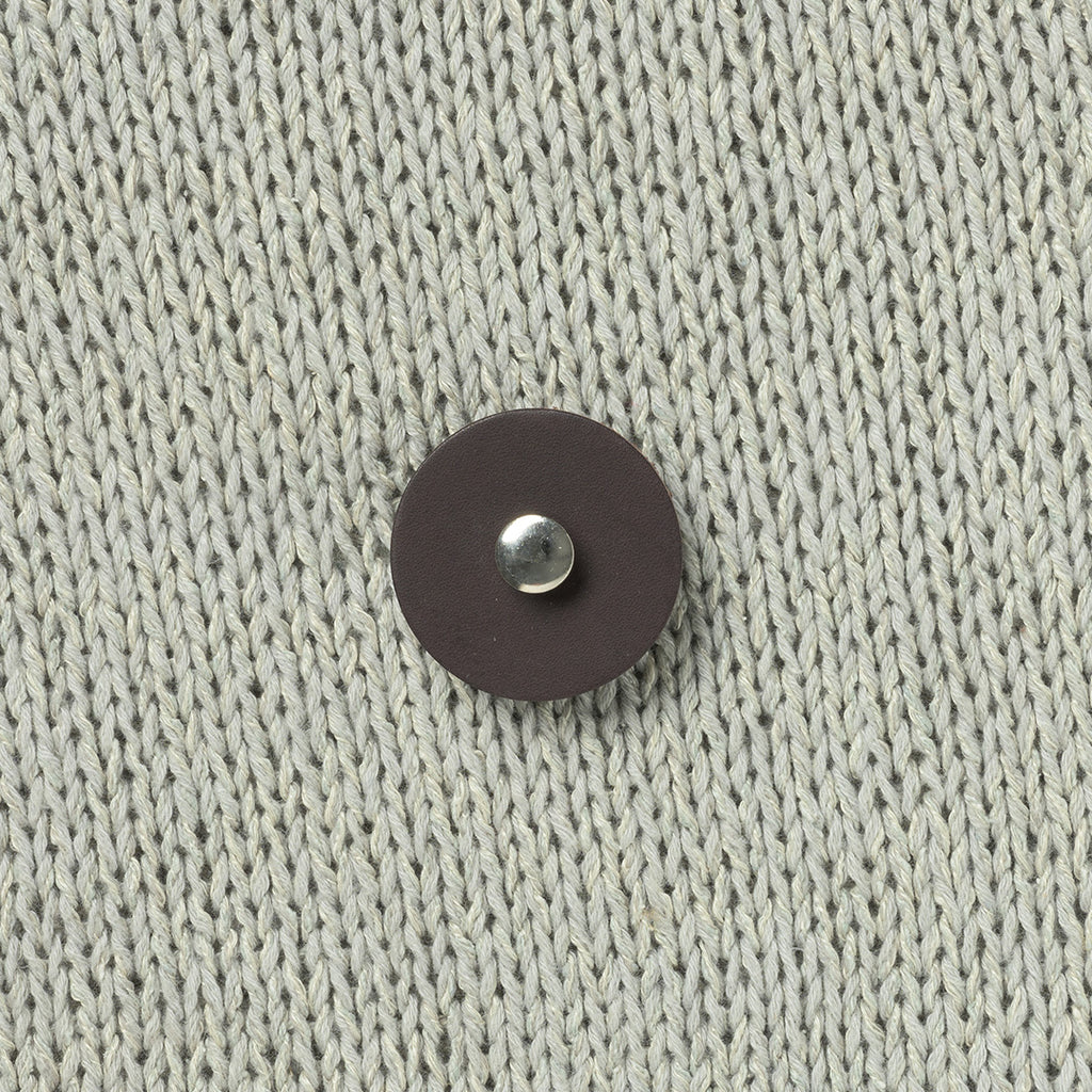 JUL Designs Screw-in Leather Pedestal Button Styling Tack, Medium 1.5" Truffle