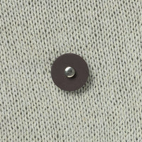 JUL Designs Screw-in Leather Pedestal Button Styling Tack, Medium 1.5" Truffle