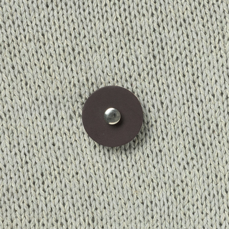JUL Designs Screw-in Leather Pedestal Button Styling Tack, Medium 1.5" Truffle