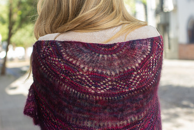 Chevron Delight Shawl by Lora Marin