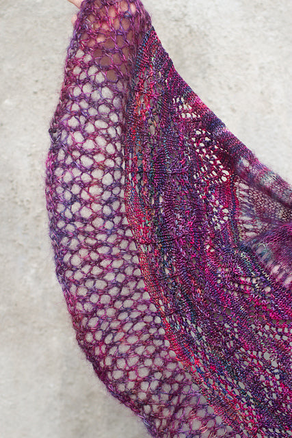 Chevron Delight Shawl by Lora Marin