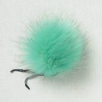 Lovafur Luxe Faux Fur Pom Silver Green Raccoon (Limited Edition)