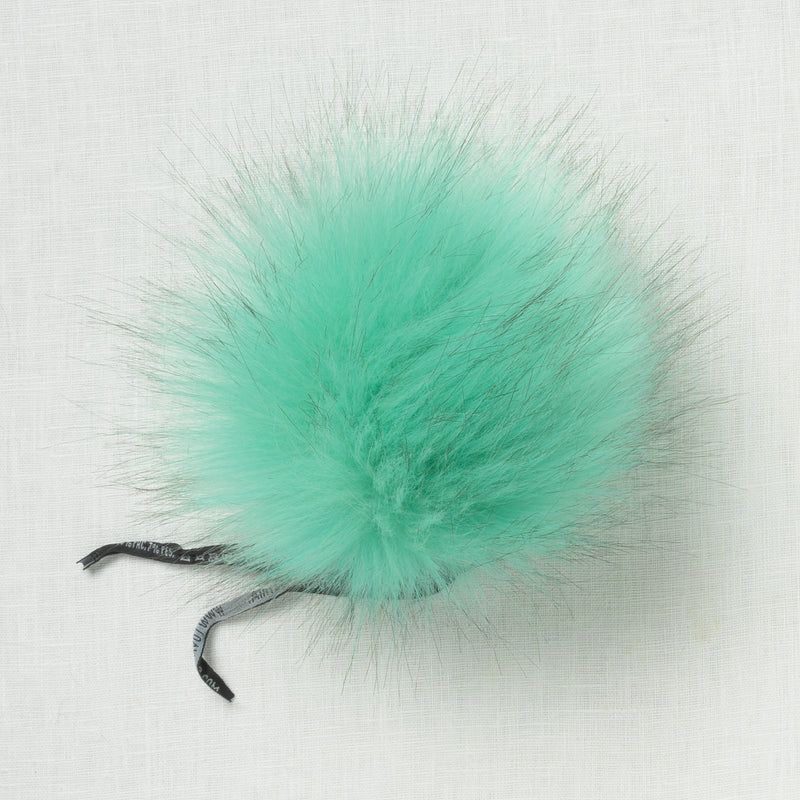 Lovafur Luxe Faux Fur Pom Silver Green Raccoon (Limited Edition)