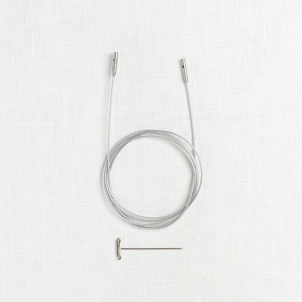 ChiaoGoo SWIV360 Silver Interchangeable Cable Small Wool And Company chiaogoo-swiv360-silver-interchangeable-cable-small-wool-and-company