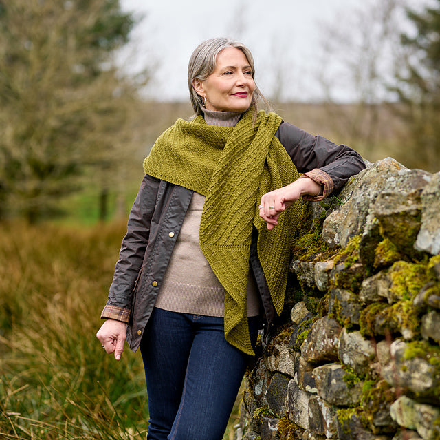 Erin Elongated Triangle Shawl by Sarah Hatton