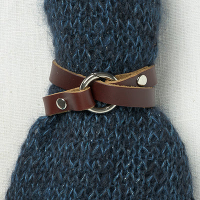 JUL Designs Tiny Ring Shawl Cuff/Bracelet, Espresso w/ Nickel Hardware