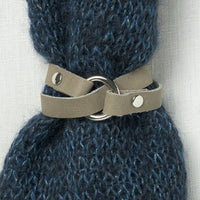 JUL Designs Tiny Ring Shawl Cuff/Bracelet, Pewter w/ Nickel Hardware