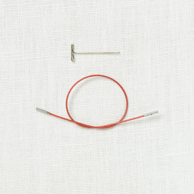 ChiaoGoo Twist Red Shorties Interchangeable Cable, Mini (fits US 0-3 Shortie needles)