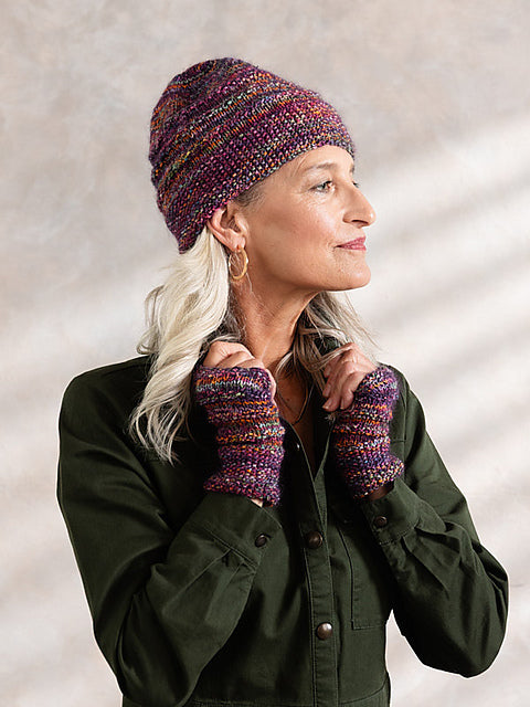 Valerie Hat & Mitts by Alison Green