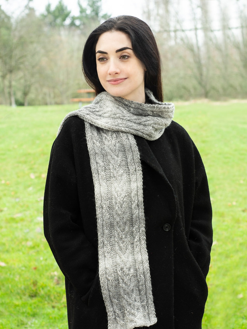 Cabled Scarf by Shannon Dunbabin