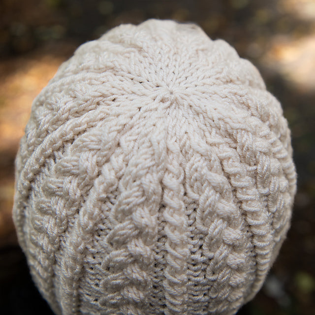 Lattice Knit Hat by Susie Bonell