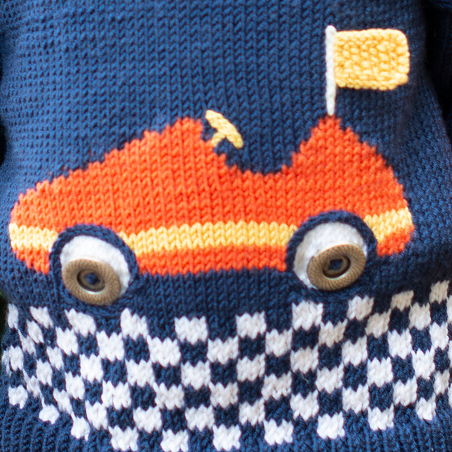 Off To The Races Sweater by Amy Bahrt