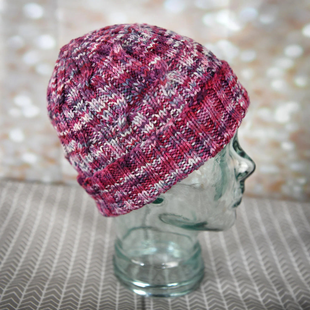 Raspberry Braids Hat by Shannon Dunbabin