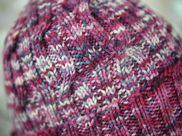 Raspberry Braids Hat by Shannon Dunbabin (Pattern only)