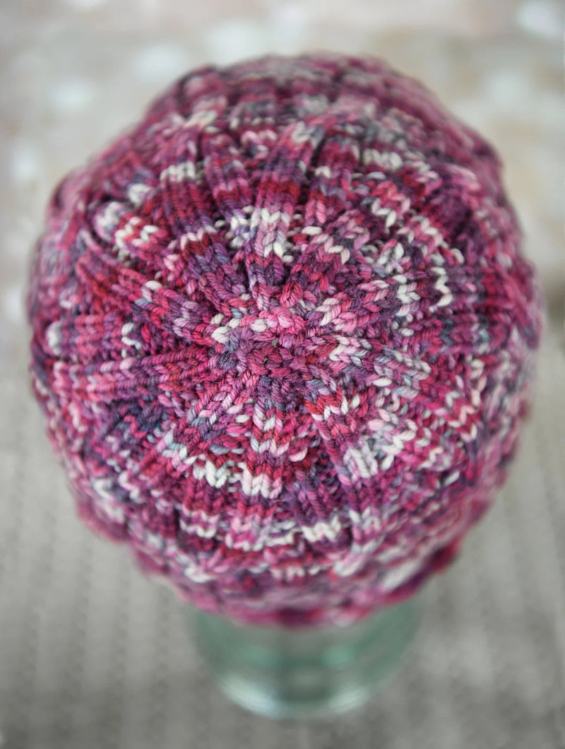 Raspberry Braids Hat by Shannon Dunbabin