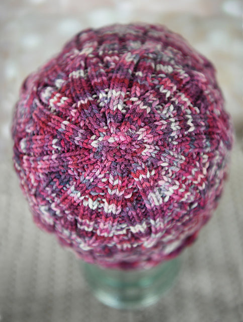 Raspberry Braids Hat by Shannon Dunbabin (Pattern only)
