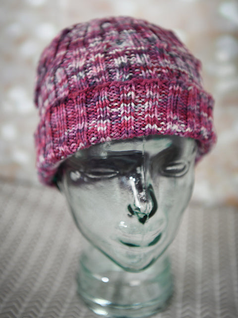 Raspberry Braids Hat by Shannon Dunbabin (Pattern only)