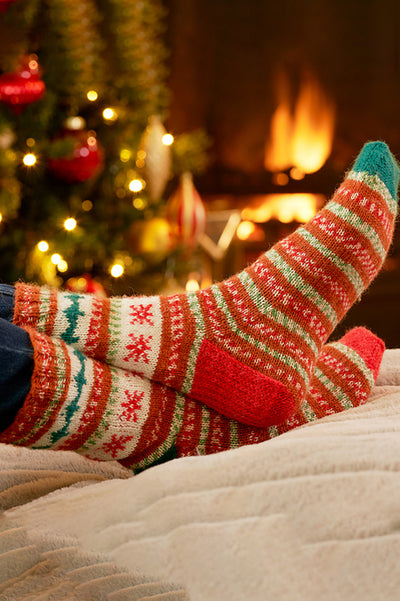 WYS Gretel Christmas Motif Knitted Sock Kit