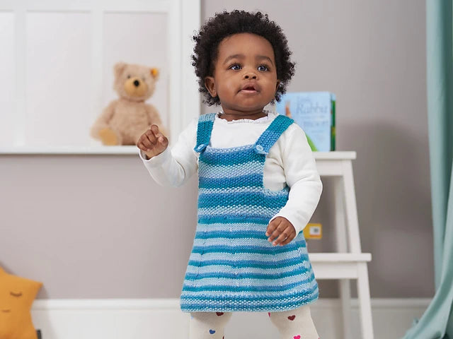 Pat-A-Cake Pinafore Dress and Romper by Jenny Watson