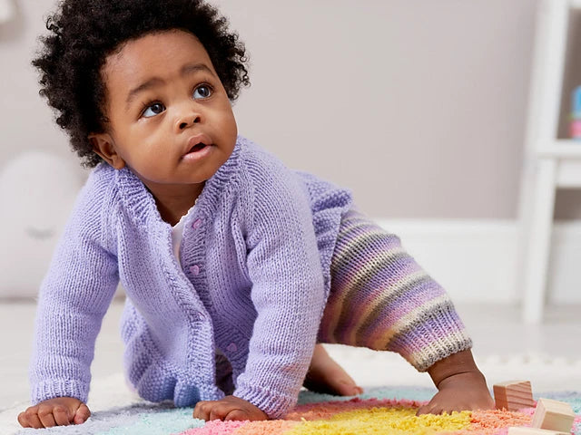 Peek-A-Boo Cardigan, Jumper and Pants by Jenny Watson