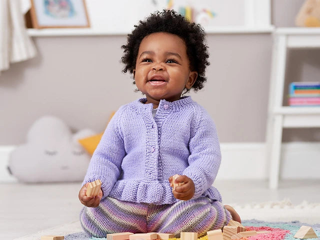Peek-A-Boo Cardigan, Jumper and Pants by Jenny Watson