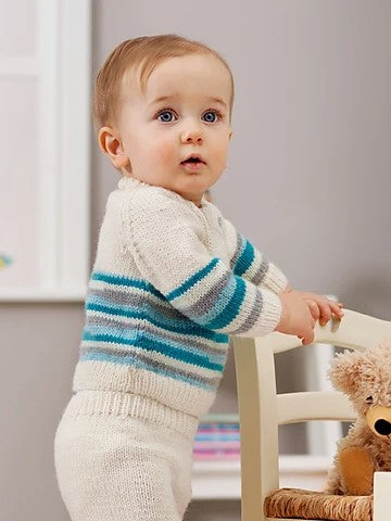 Peek-A-Boo Cardigan, Jumper and Pants by Jenny Watson