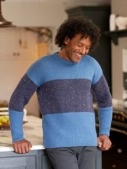 Benjamin Men's Block Jumper by Jenny Watson
