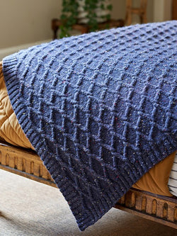 Elm Cable Blanket by Jenny Watson