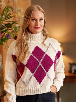 Samantha Women's Argyle Jumper by Jenny Watson