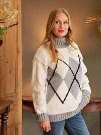 Samantha Women's Argyle Jumper by Jenny Watson