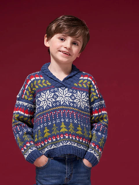 Felix Boys Festive Jumper by Rosee Woodland