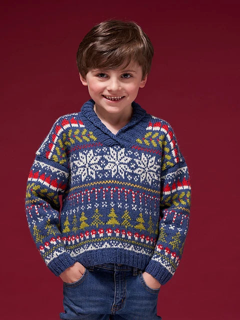 Felix Boys Festive Jumper by Rosee Woodland
