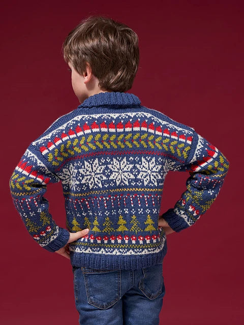 Felix Boys Festive Jumper by Rosee Woodland