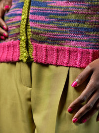 Beverley Cardigan with Puff Sleeves by Zandra Rhodes