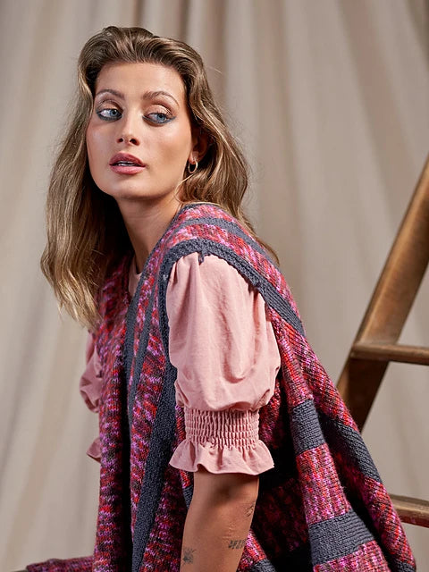 Harriet Poncho with Button Shoulder Detail by Zandra Rhodes