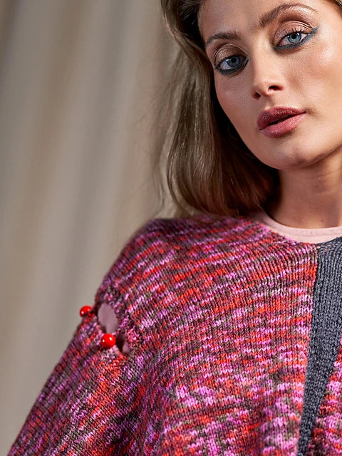 Harriet Poncho with Button Shoulder Detail by Zandra Rhodes
