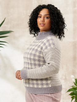 Pearl Checked Jumper by Cassie Ward