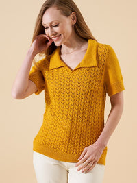 Daisy Fishtail Lace Polo Top by Chloe Elizabeth Birch