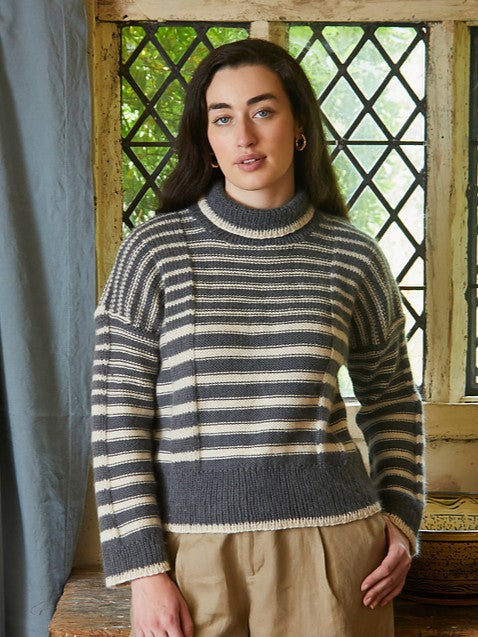 Iris Breton Stripe Panel Jumper by Birch + Bliss