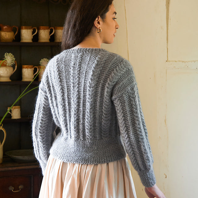 Juno Cable and Garter Stitch Cardigan by Birch + Bliss