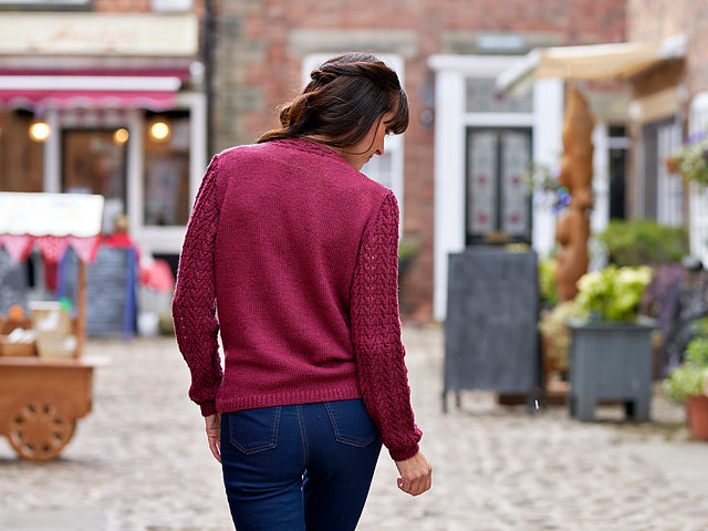 Levisham Lace Sleeve Wrap Cardigan by Sarah Hatton