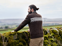 Denton Men's Fair Isle Band Jumper by Sarah Hatton