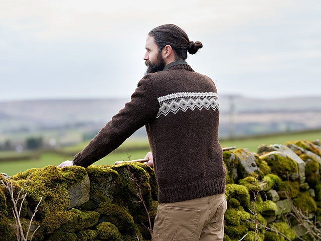 Denton Men's Fair Isle Band Jumper by Sarah Hatton