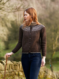Ellerbeck Ladies Classic Fairisle Cardigan by Sarah Hatton