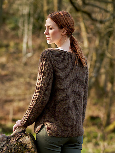 Hazelwood Ladies Garter Stitch Jumper by Sarah Hatton