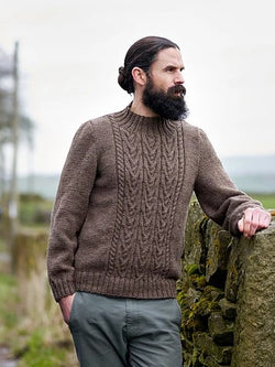 Malham Men's Cabled Jumper by Sarah Hatton