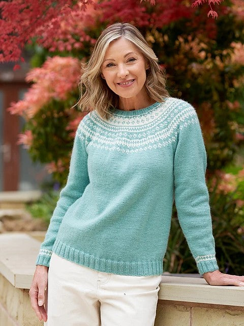 Sabine Colourwork Yoke Jumper by Sarah Hatton
